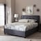 Baxton Studio Lea Modern Dark Grey Queen Size Storage Platform Bed 125-7018 - alternate 6